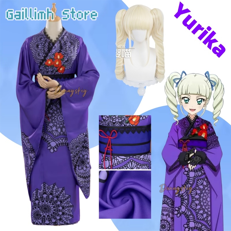 Free Cosplay Prop Patterns - Aikatsu! Yurika Toudou Yukata Kimono Costume