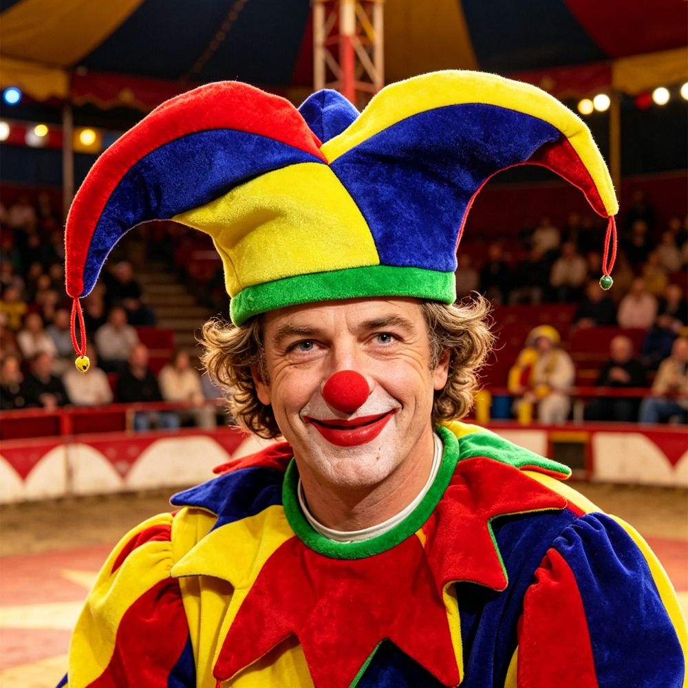 Free Cosplay Prop Patterns - Cappello da Clown Multicolore con Design