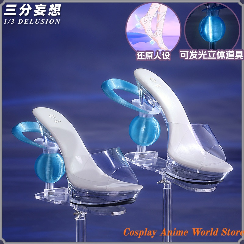 Prop Para Cosplay - Scarpe Cosplay Damselette Columbina di Genshin