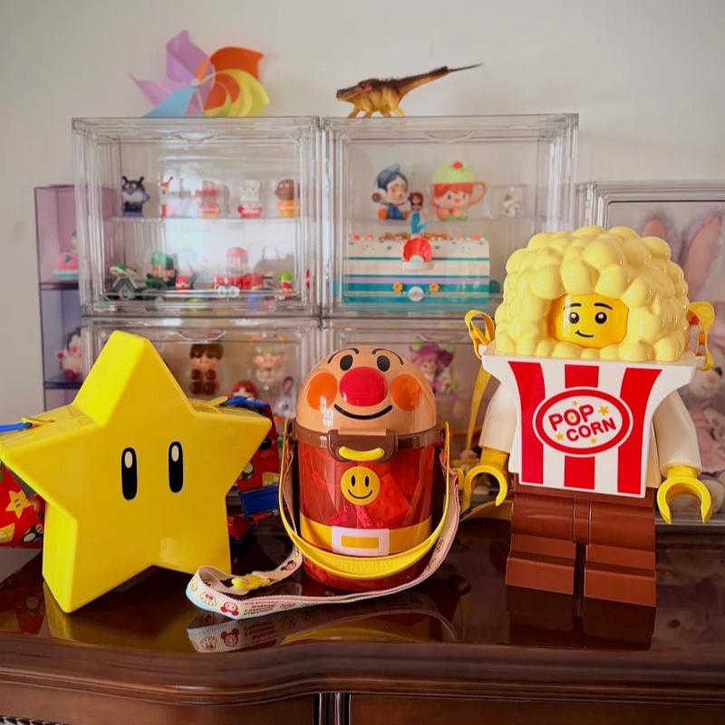 Cosplay Prop Building - Disponibile: Borsa Contenitore Popcorn Stile Mattoncini