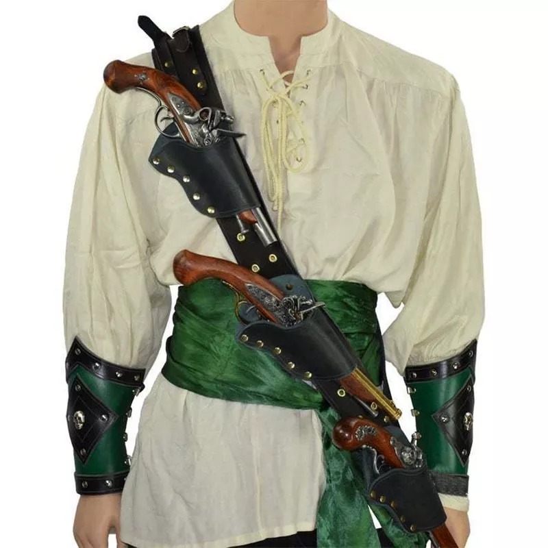 Cosplay Prop Bag - Rinascimentale Pirata Flintlock Pistola Pistola Fondina