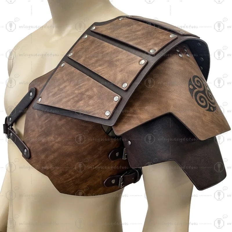 Cosplay Prop - Armatura medievale monospalla in stile nordico,