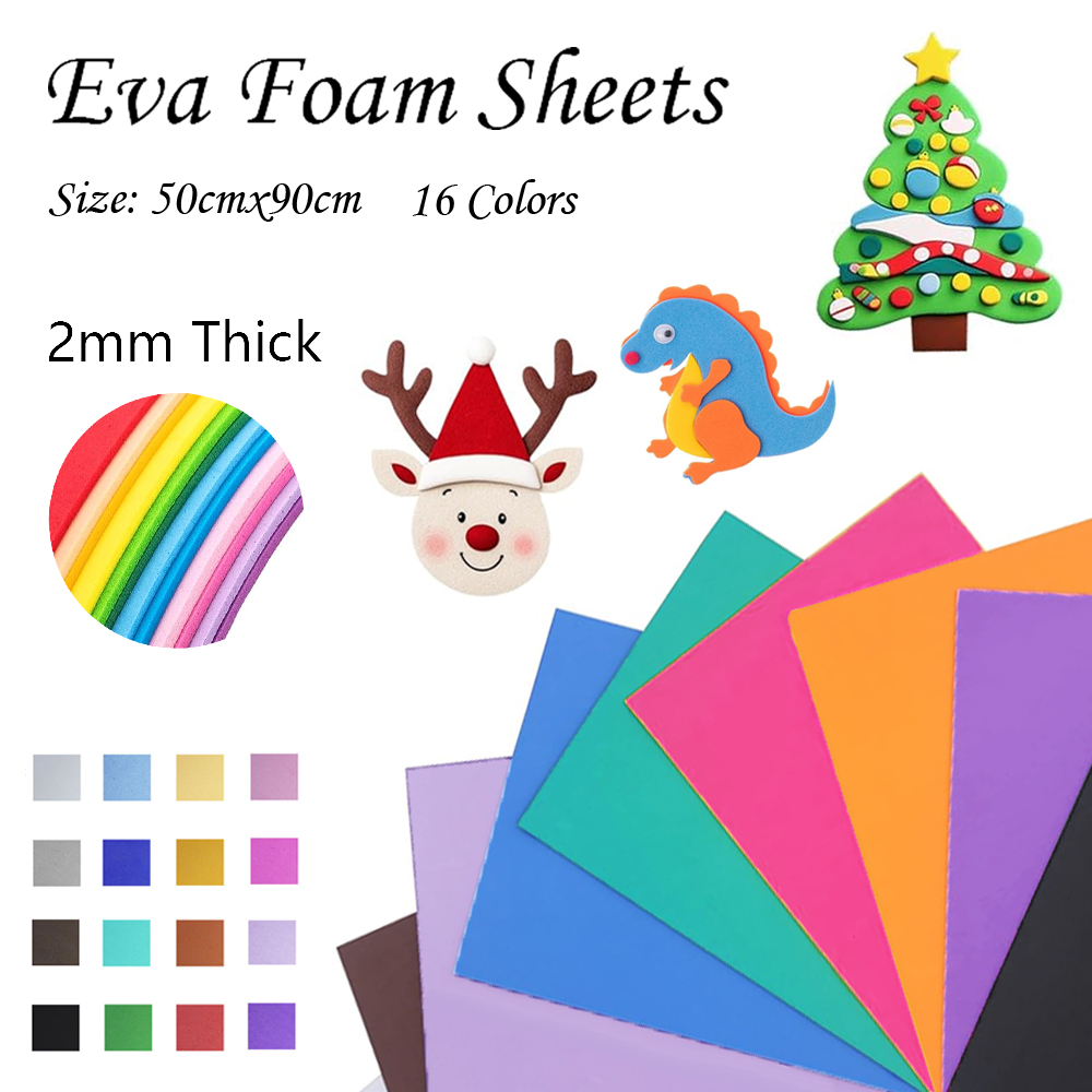 Cosplay Props Eva Foam - 16 colori colorati fogli di schiuma