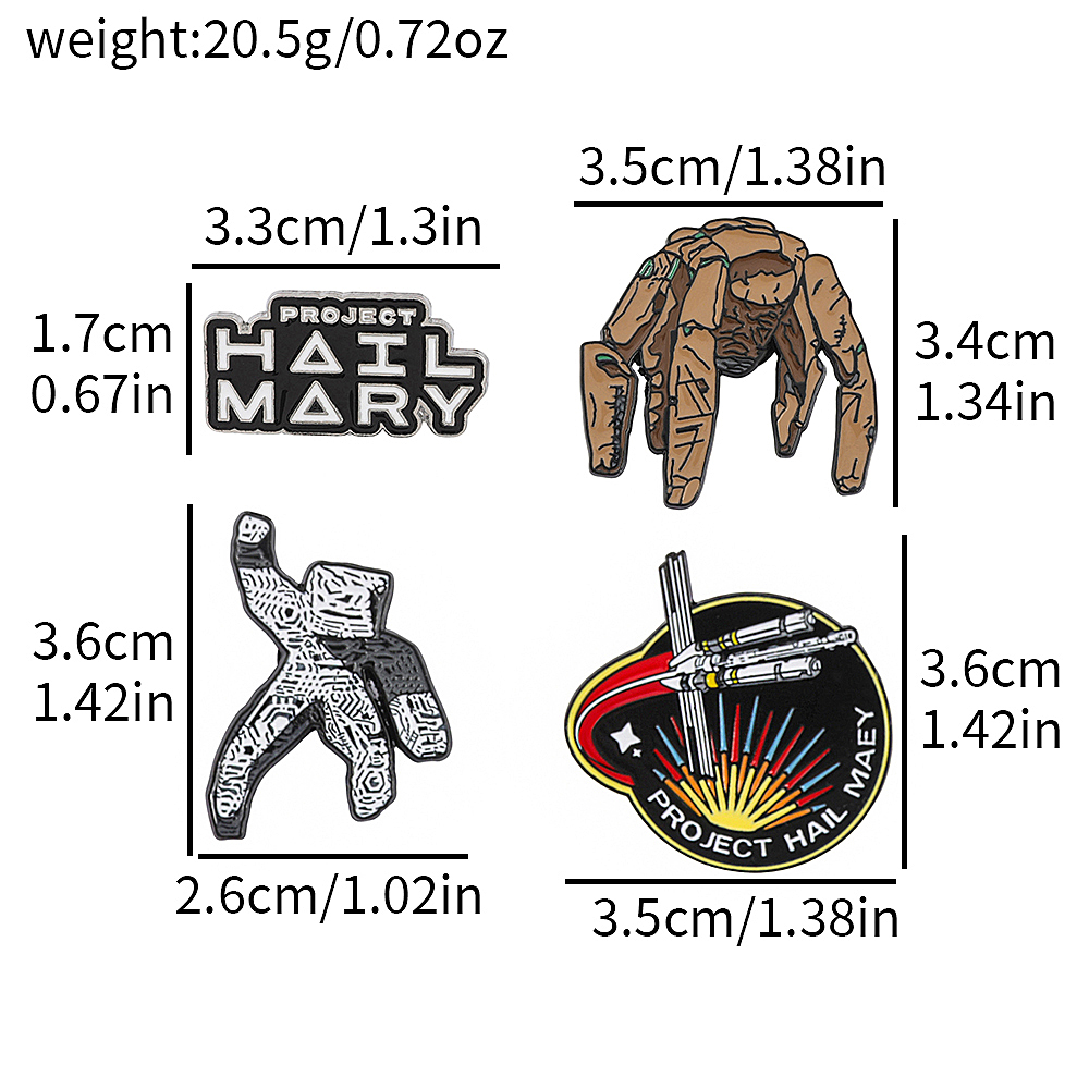 Set di 4 spille smaltate a tem - Cosplay Prop Bag recensione e prezzo