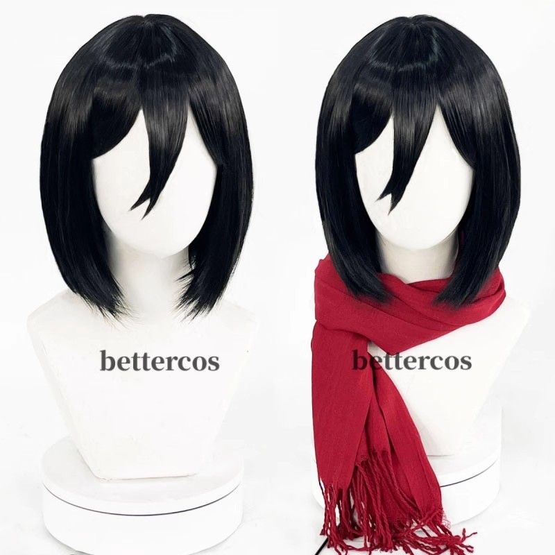 Parrucca cosplay Anime Mikasa  - Ak47 Cosplay Prop recensione e prezzo